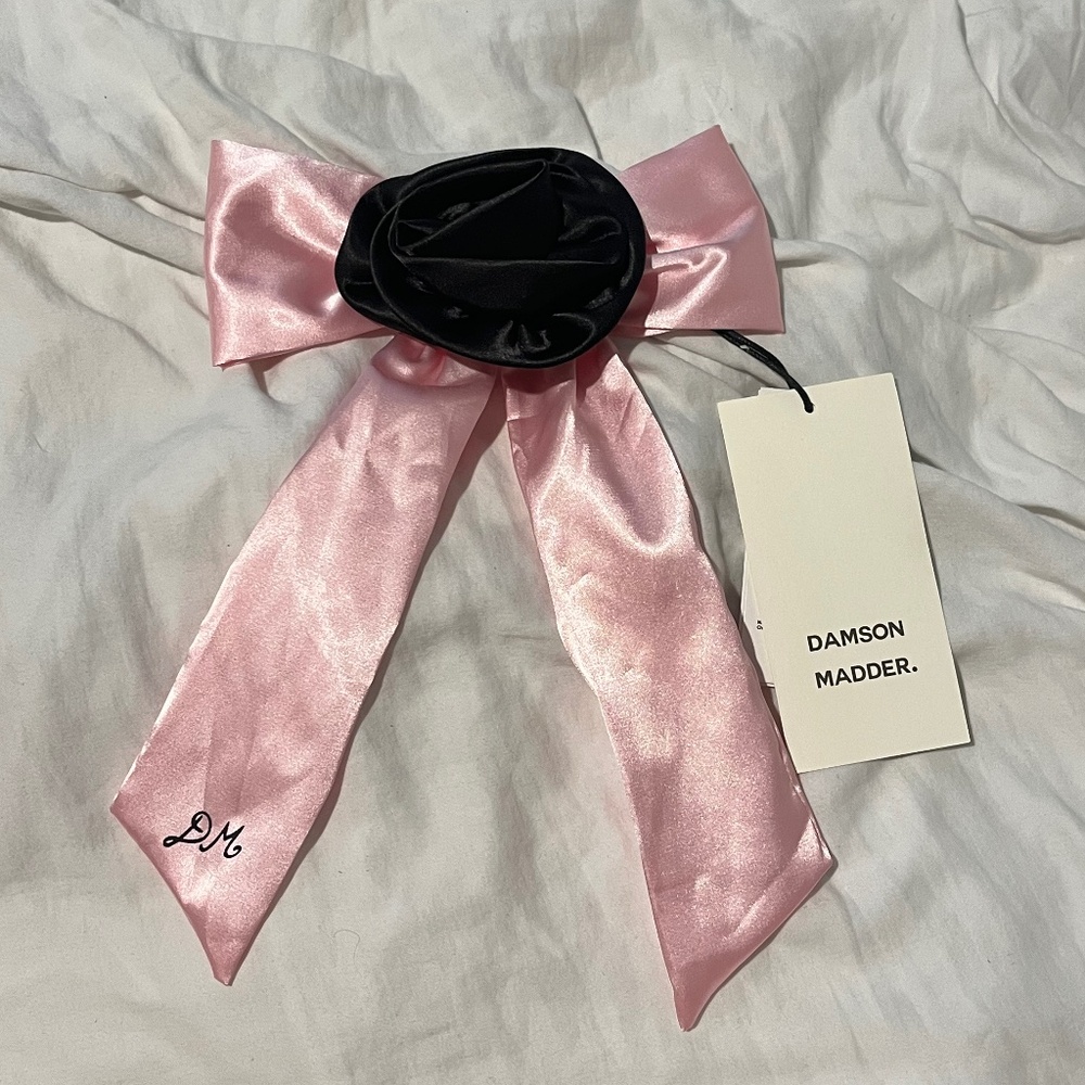 Damson Madder Hair Clip Flower Bow